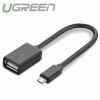 day-micro-usb-2-0-otg-dang-tron-dai-12cm-ugreen-us126-10396-mau-den - ảnh nhỏ  1