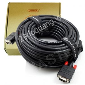 Cáp VGA LCD 3C+6 (20m) Unitek (Y-C 508A)