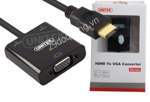 Cáp HDMI To VGA +Audio UNITEK Y6333