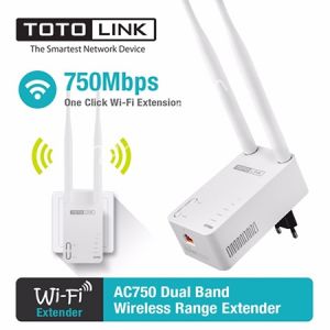 Thiết Bị Mở Rộng Sóng Wifi Băng Tần Kép AC750 Totolink EX750 – Trắng – Hàng Chính Hãng