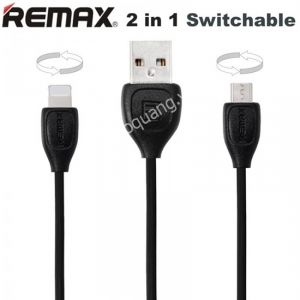 Cáp Sạc Lesu Remax 2 in 1 (Samsung, iPhone) RC-050T