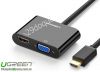 cap-hdmi-to-hdmi-vga-ugreen-40744-nguon-5v-audio-3-5mm - ảnh nhỏ  1