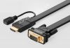 ugreen-40267-cap-chuyen-doi-dep-hdmi-to-vga-mm101-1-5m - ảnh nhỏ  1