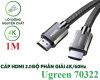 cap-hdmi-2-0-dai-1m-chuan-4k60mhz-ugreen-70322-cao-cap - ảnh nhỏ  1