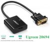 cap-chuyen-doi-hdmi-sang-vga-co-am-thanh-ugreen-20694-chinh-hang - ảnh nhỏ  1