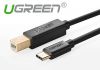 cap-may-in-15m-usb-c-to-usb-type-b-ugreen-30180 - ảnh nhỏ  1