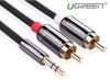 cap-audio-3-5mm-ra-2-dau-rca-dai-3m-cao-cap-ugreen-10590 - ảnh nhỏ  1