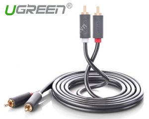 Cáp AV RCA 2 Đầu Hoa Sen Dài 1m Cao Cấp Ugreen 30747