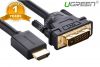 cap-chuyen-doi-hdmi-to-dvi-241-dai-15m-hd106-chinh-hang-ugreen-11150 - ảnh nhỏ  1