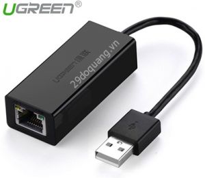 Cáp chuyển đổi USB 2.0 sang Lan RJ45 100Mbps Cao cấp Ugreen 20254