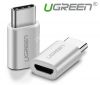 dau-chuyen-doi-usb-type-c-to-micro-usb-chinh-hang-ugreen-20854-mau-bac - ảnh nhỏ  1