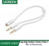 cap-gop-audio-3-5mm-2-vao-1-ra-mic-va-headphone-ugreen-20897-nhua-abs - ảnh nhỏ  1