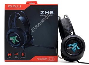 Tai nghe Gaming Zidli ZH6 7.1 Led USB Black