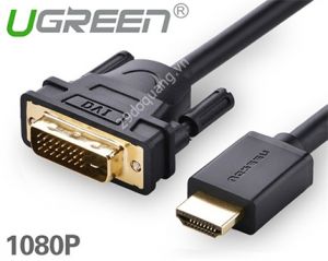 Cáp chuyển đổi HDMI sang DVI dài 1m Ugreen 30116 cao cấp