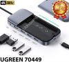 bo-chuyen-doi-usb-type-c-7-in-1-ra-hdmi-4k60hz-usb-3-1-gen-2-pd-dc-5v/-2a-box-m-2-sata-ugreen-70449-chinh-hang-cao-cap - ảnh nhỏ  1