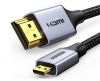 cap-chuyen-micro-hdmi-to-hdmi-2-0-4k60hz-ugreen-10550-dai-1m-vo-nhom-day-boc-du - ảnh nhỏ  1