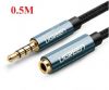 cap-noi-dai-am-thanh-aux-3-5mm-05m-ugreen-40672-boc-nylon-cao-cap-ho-tro-mic - ảnh nhỏ  1